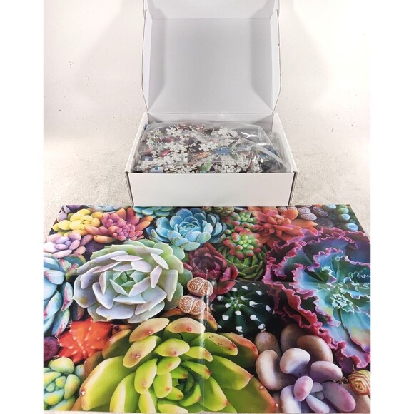 Succulent Plants 1000 Piece Jigsaw Puzzle - Picture 3 of 3